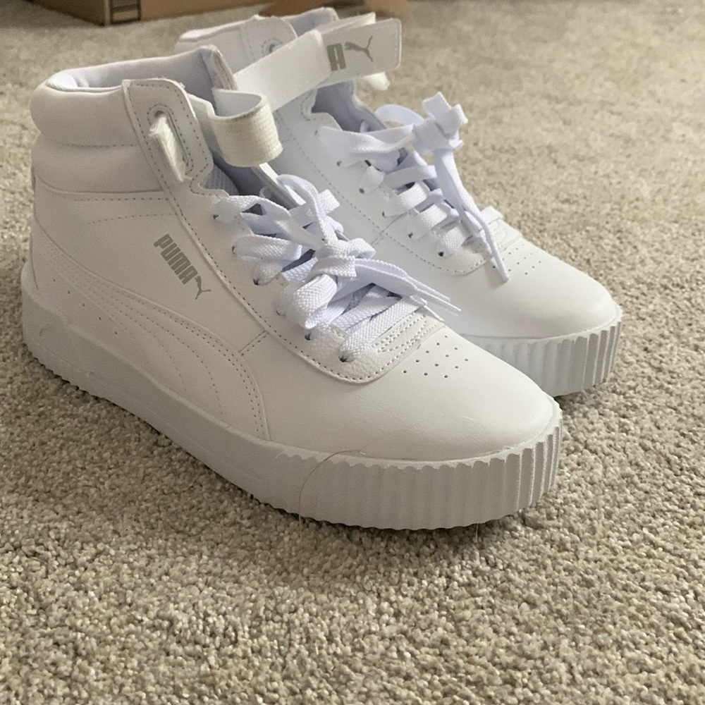 Puma white high tops